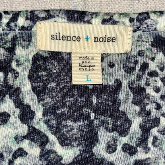 Silence + Noise Sequined Snake Print Sleeveless Tank/Tunic Top - Picture 6 of 11